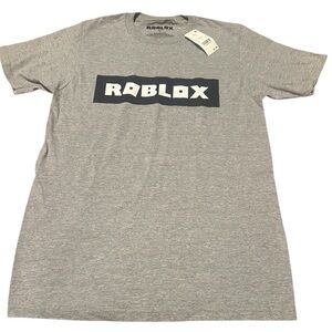 Gray Roblox Graphic T-Shirt- Adult Small